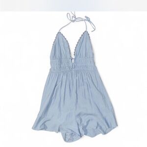 Love Tree Light Blue Halter Chemise